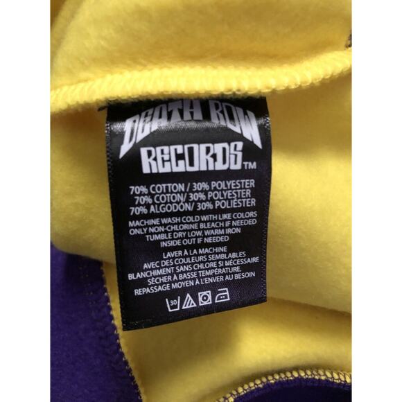 Death Row Records Half Half Crew Neck Mens Sz M - Picture 6 of 10